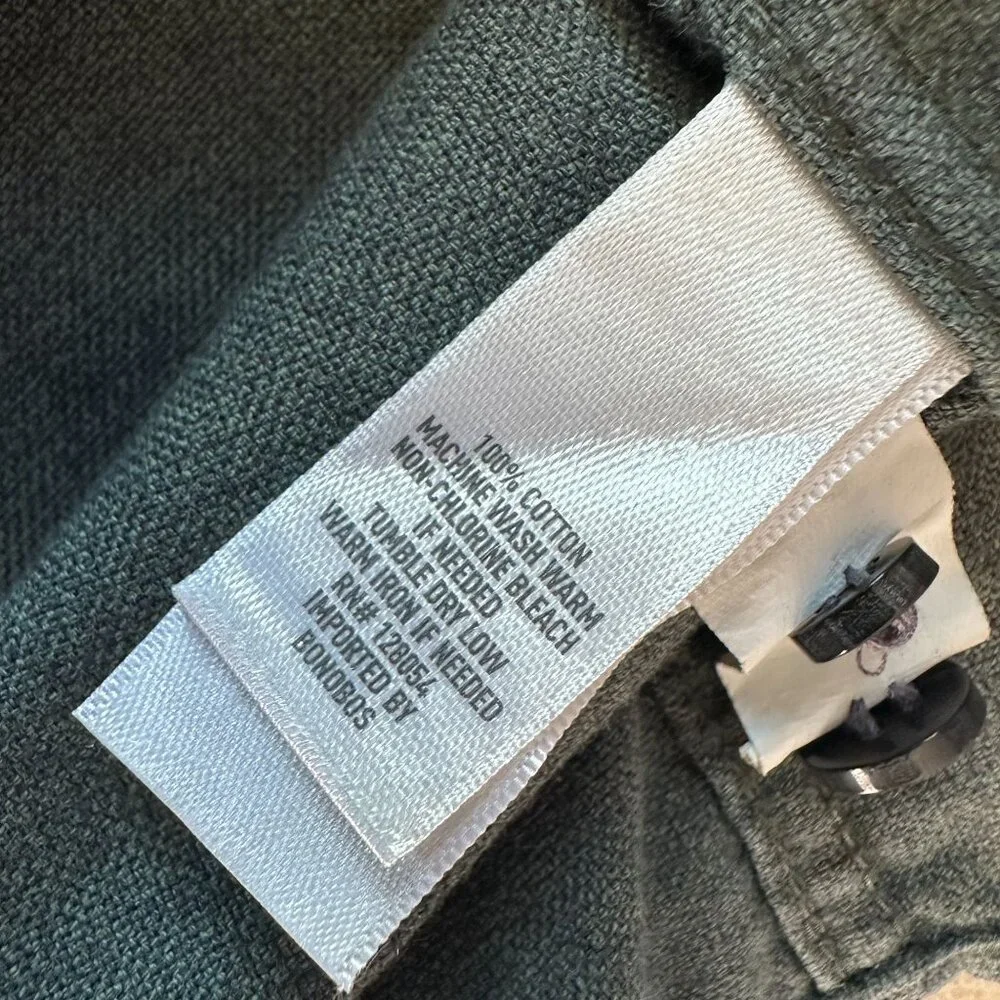 Bonobos Mens Medium Button Shirt Standard Fit Long Sleeve Green Cotton - Picture 5 of 5